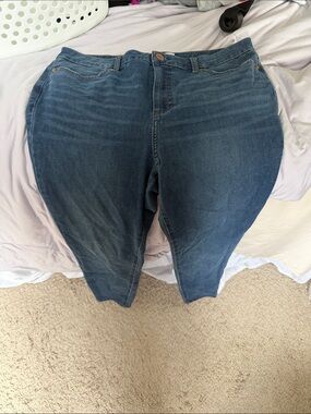 LC Lauren Conrad Blue Denim Jeggings - Stretch Five-Pocket Style